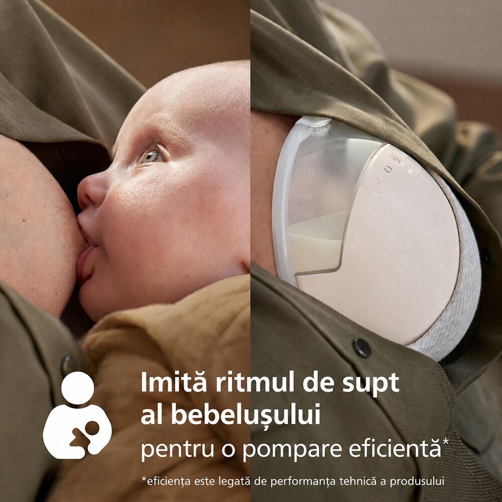 Pompa de san electrica dubla PHILIPS AVENT Natural Care SCF495/11, 160ml, bej