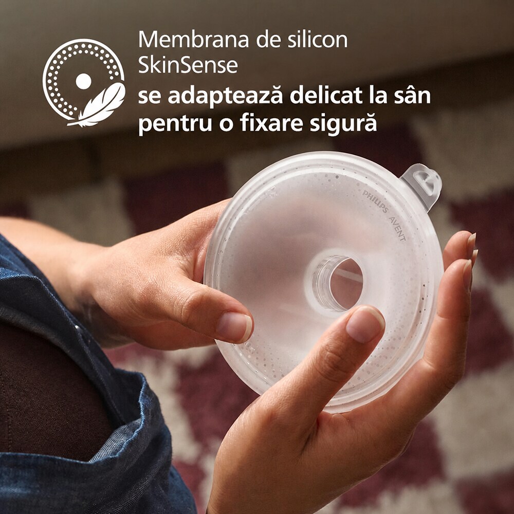 Pompa de san electrica dubla PHILIPS AVENT Natural Care SCF495/11, 160ml, bej
