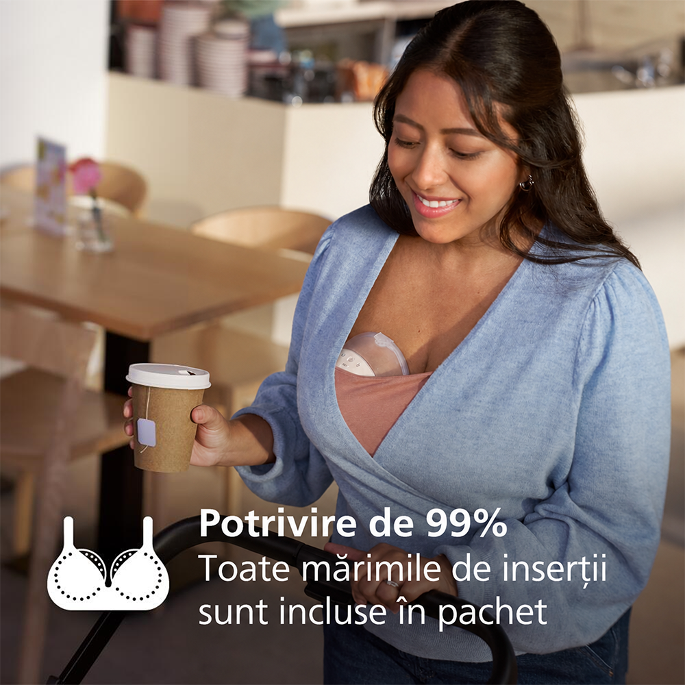 Pompa de san electrica dubla PHILIPS AVENT Natural Care SCF495/11, 160ml, bej