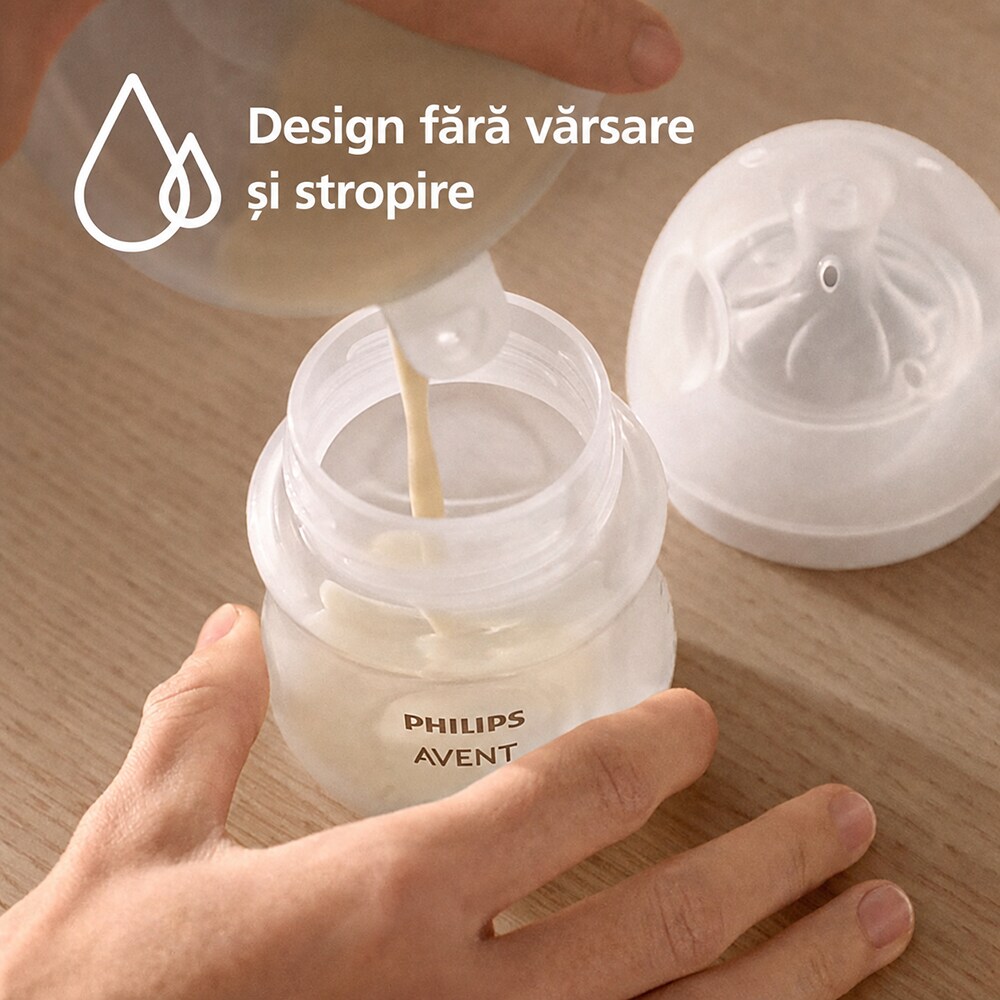 Pompa de san electrica dubla PHILIPS AVENT Natural Care SCF495/11, 160ml, bej
