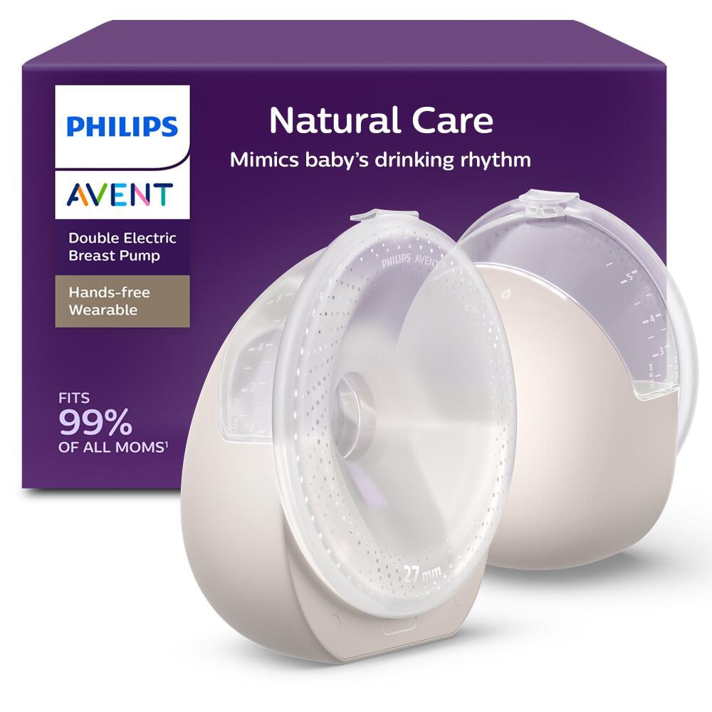 Pompa de san electrica dubla PHILIPS AVENT Natural Care SCF495/11, 160ml, bej