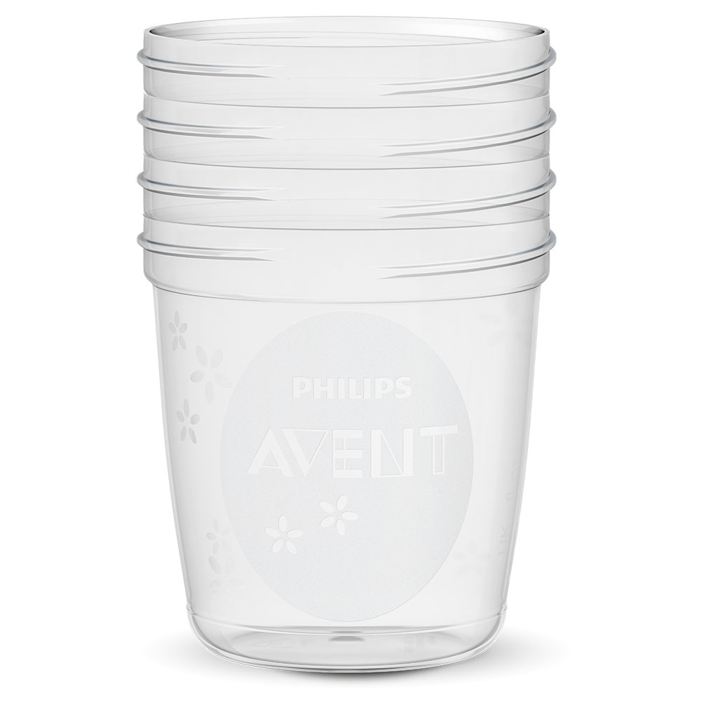 Recipiente depozitare lapte matern PHILIPS AVENT SCF618/10, bleu-transparent