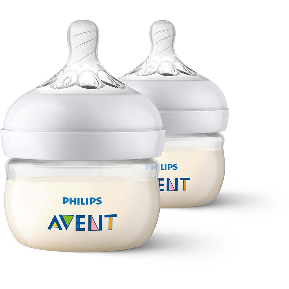 Set tetine PHILIPS AVENT Natural Response SCF657/27, flux nou-nascut, 0 luni+, 2 buc, silicon