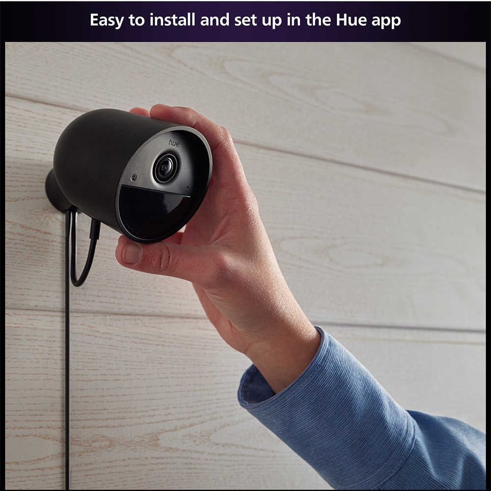 Set camera IP Wireless exterior PHILIPS HUE 8720169192317, Full HD 1080p, IR, Night vision, alb