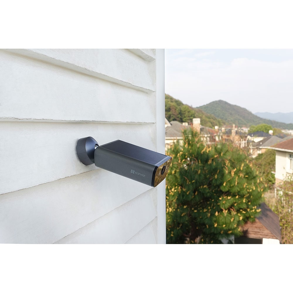 Camera IP Wireless EZVIZ EB5, 4K, IR, Night Vision, Tehnologie AOV, baterie 10400 mAh, incarcare solara, negru