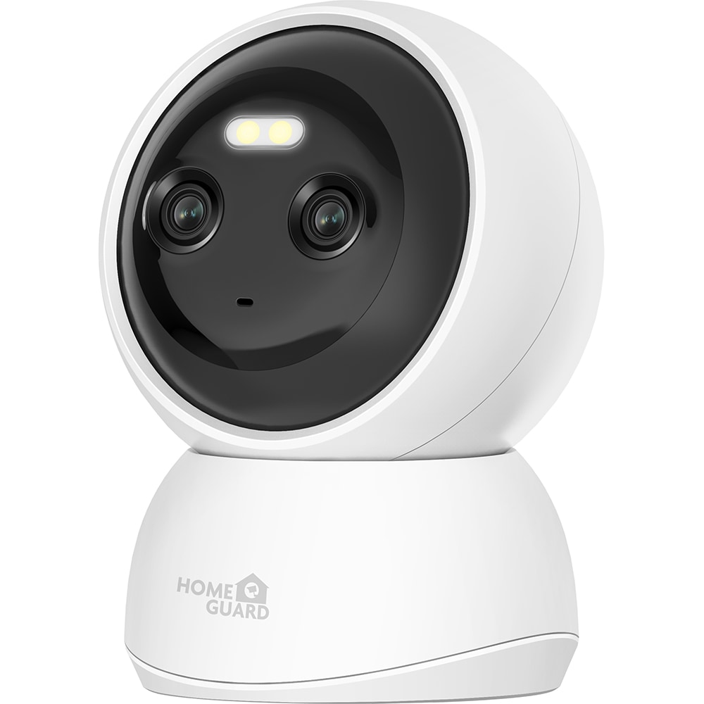 Camera interior duala HOMEGUARD HGWIP222, 4Mp+4Mp, 2K, IR, alb
