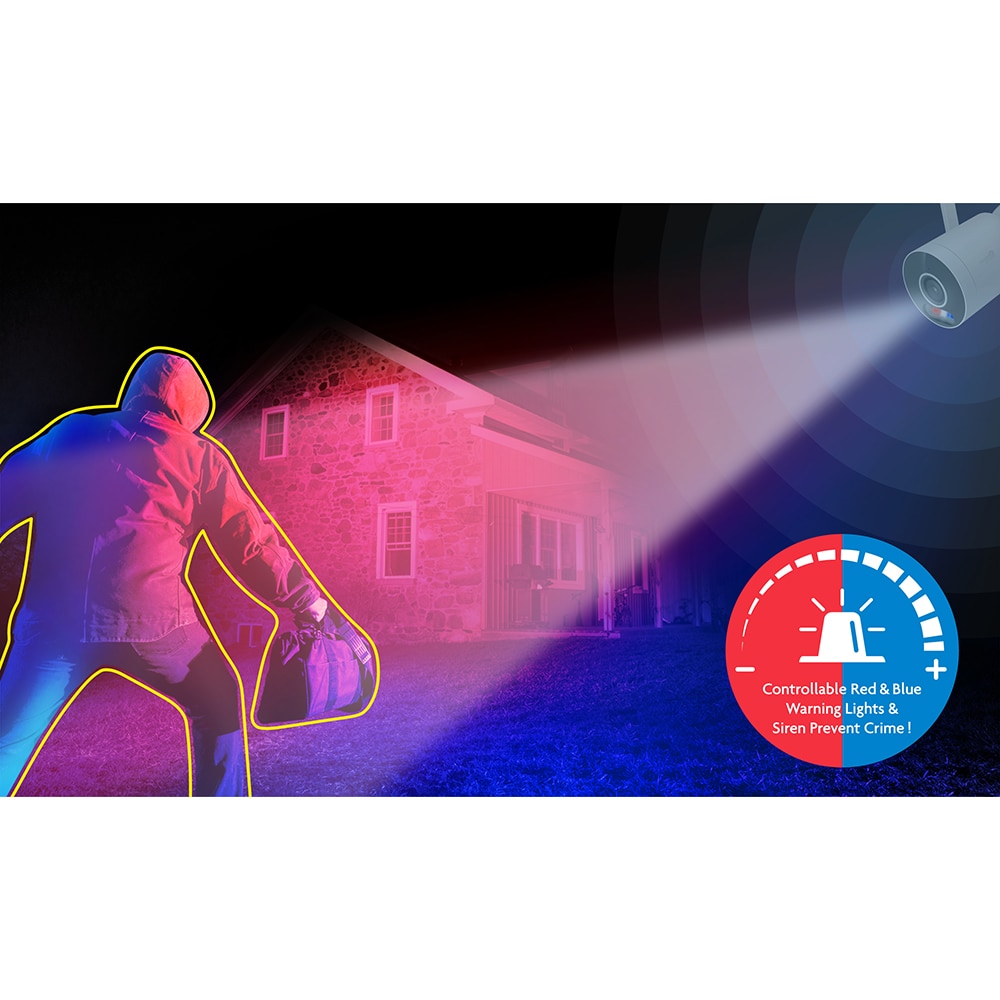 Camera IP Wireless HOMEGUARD HGWOB252, QHD 1440p, IR, Night Vision, alb