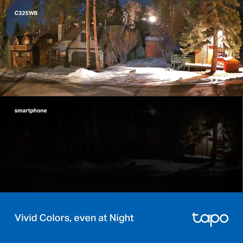 Camera IP Wireless TP-LINK TAPO C325WB, 2K QHD, Night Vision, alb