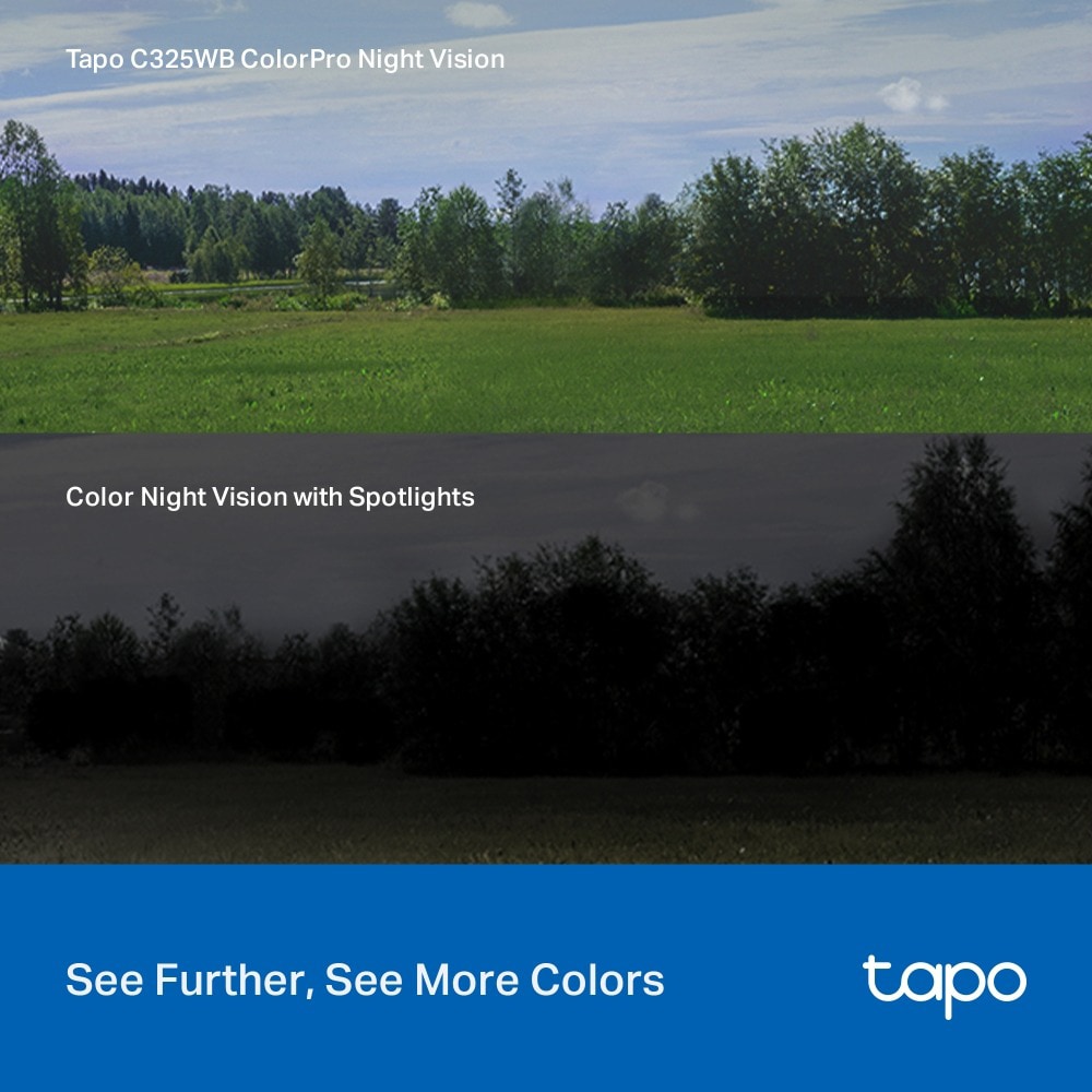 Camera IP Wireless TP-LINK TAPO C325WB, 2K QHD, Night Vision, alb