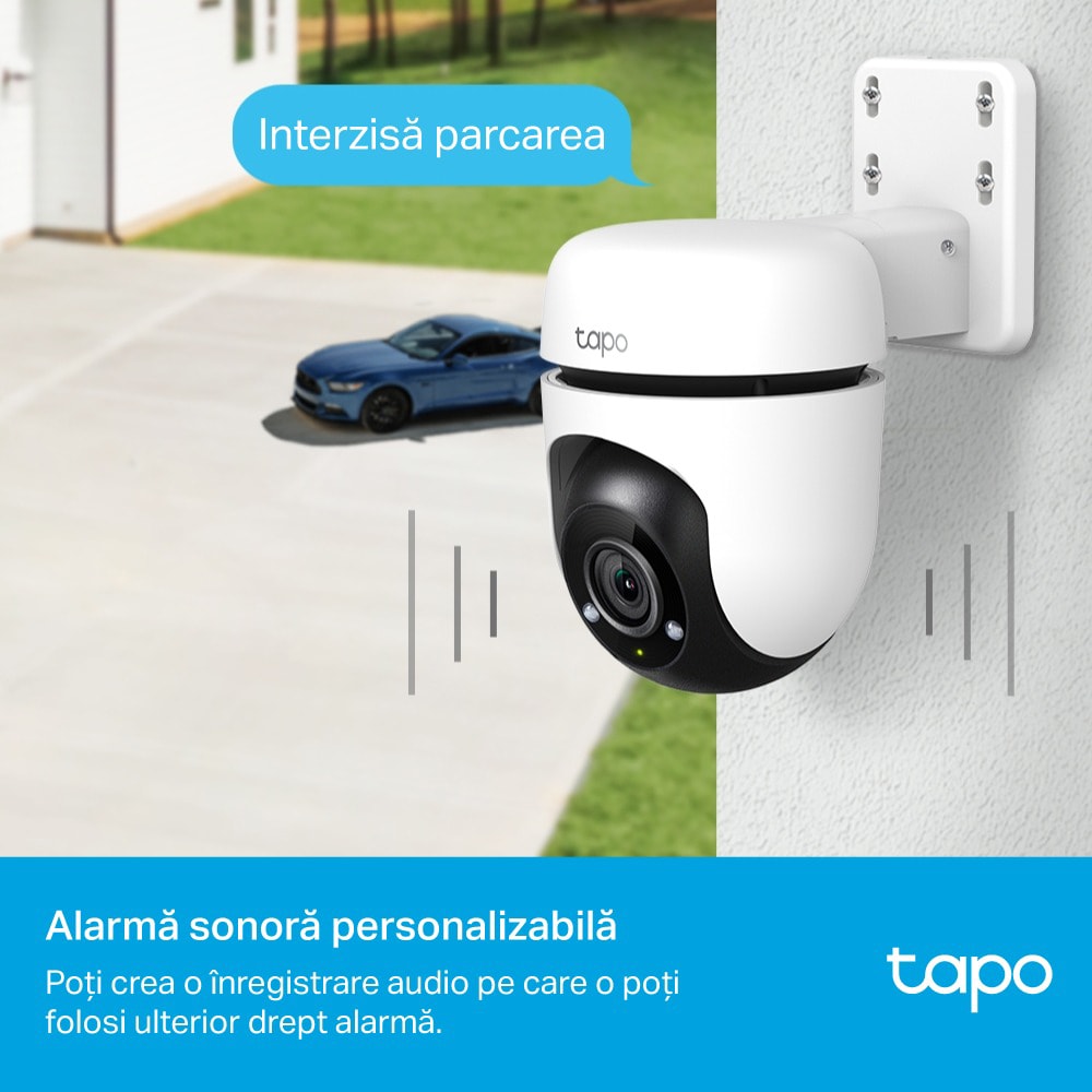 Camera IP Wireless PTZ TP-LINK Tapo C500, Full HD 1080p, IR, Night Vision, Alb