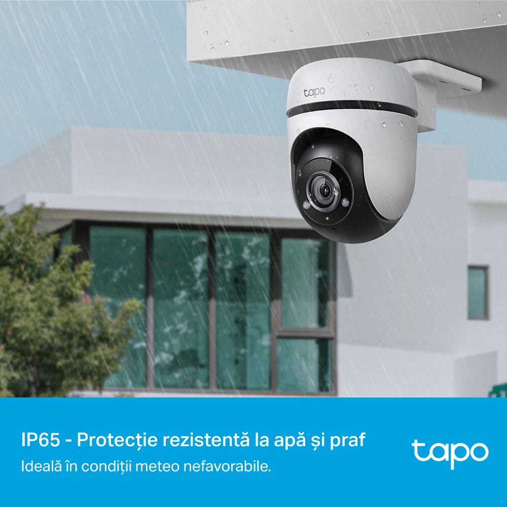 Camera IP Wireless PTZ TP-LINK Tapo C500, Full HD 1080p, IR, Night Vision, Alb