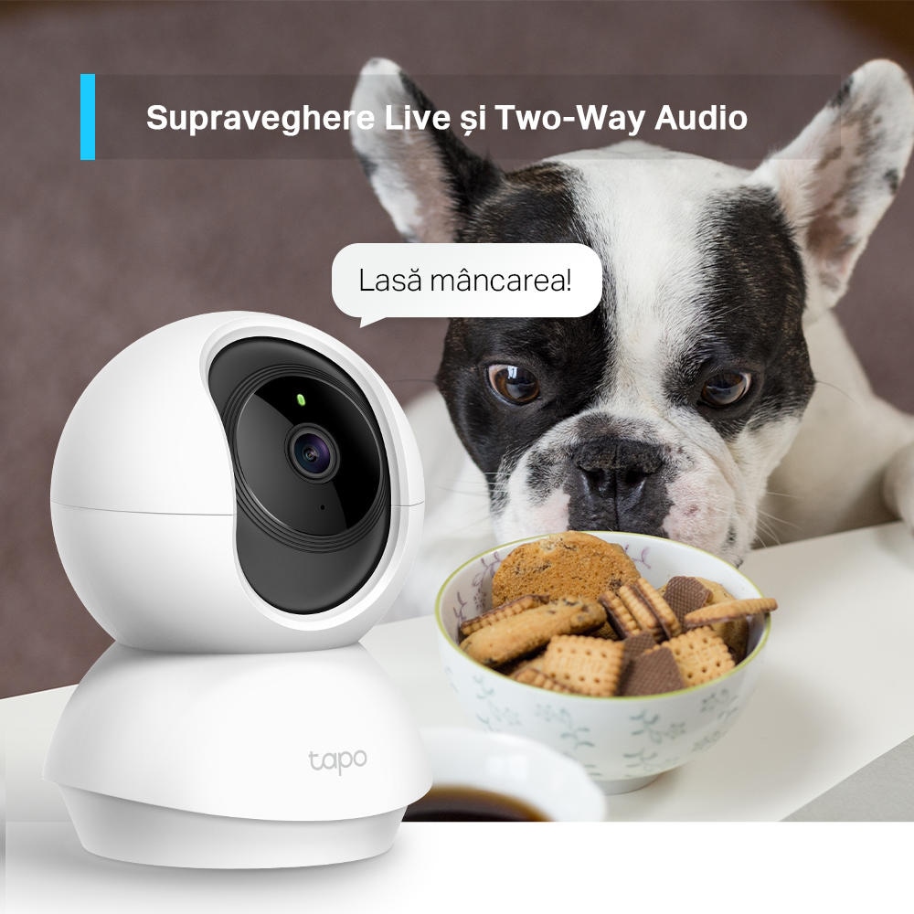 Camera IP Wireless interior TP-LINK TC71, 2K 1296p, IR, Night Vision, Alb