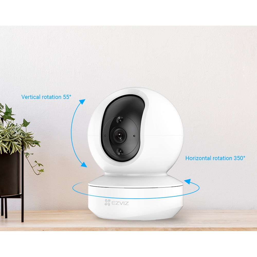 Camera IP Wireless EZVIZ TY1, 2K, IR10m, Night Vision, Motion Detection, Pan/Tilt 360 grade, alb