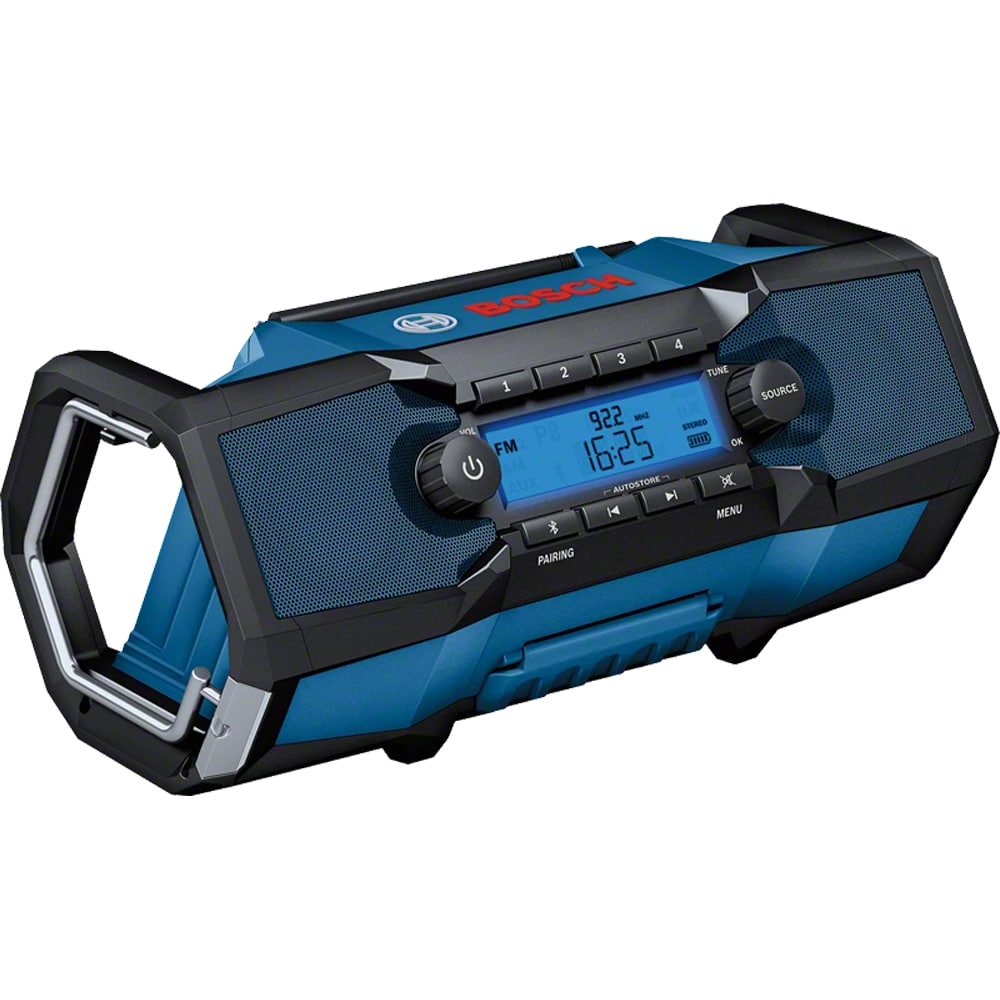 Radio portabil pentru santier Bosch Professional GPB 18V-2 C, FM, Bluetooth, albastru