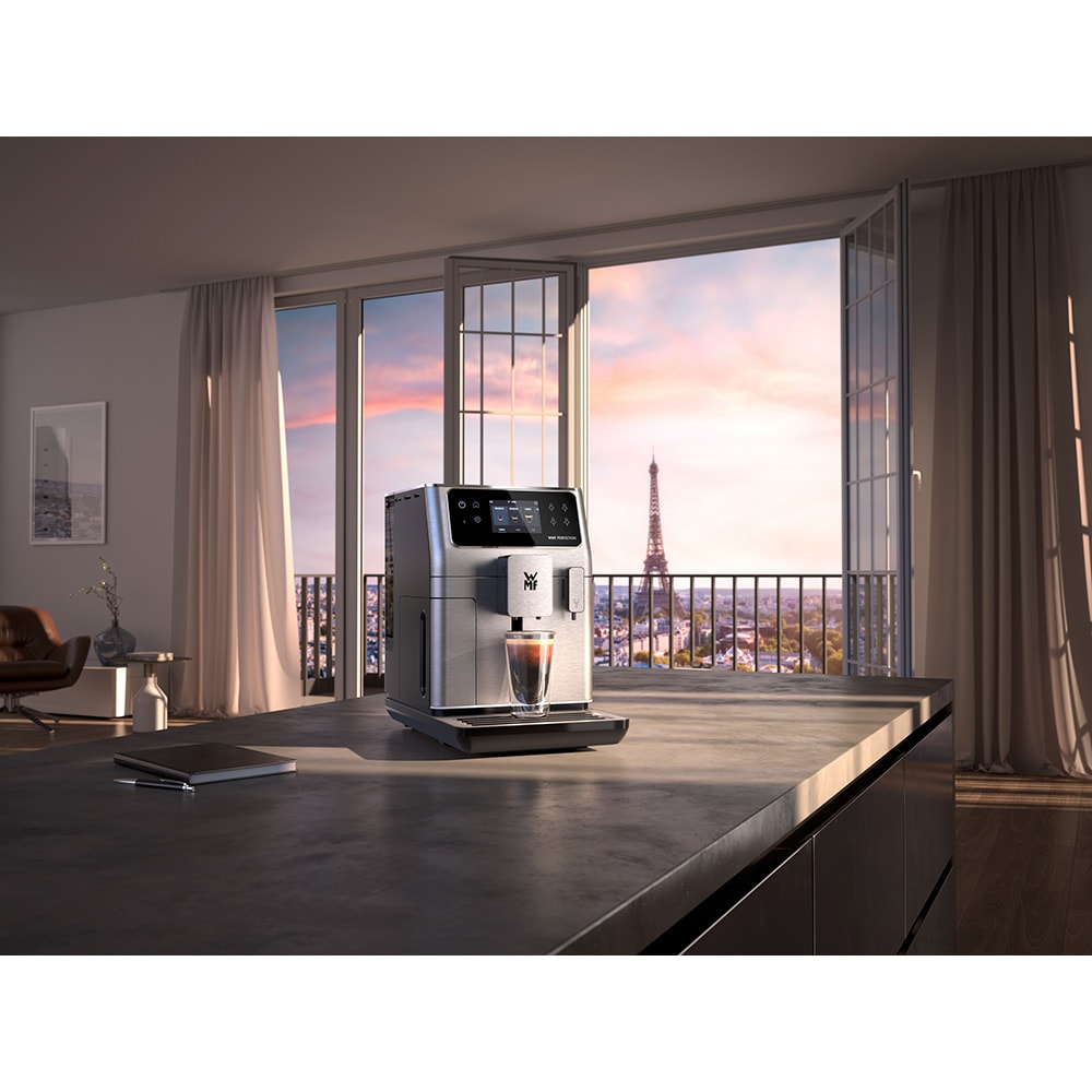 Espressor automat WMF Perfection 640 CP812D10, 3l, 1550W, 15 bar, argintiu-negru