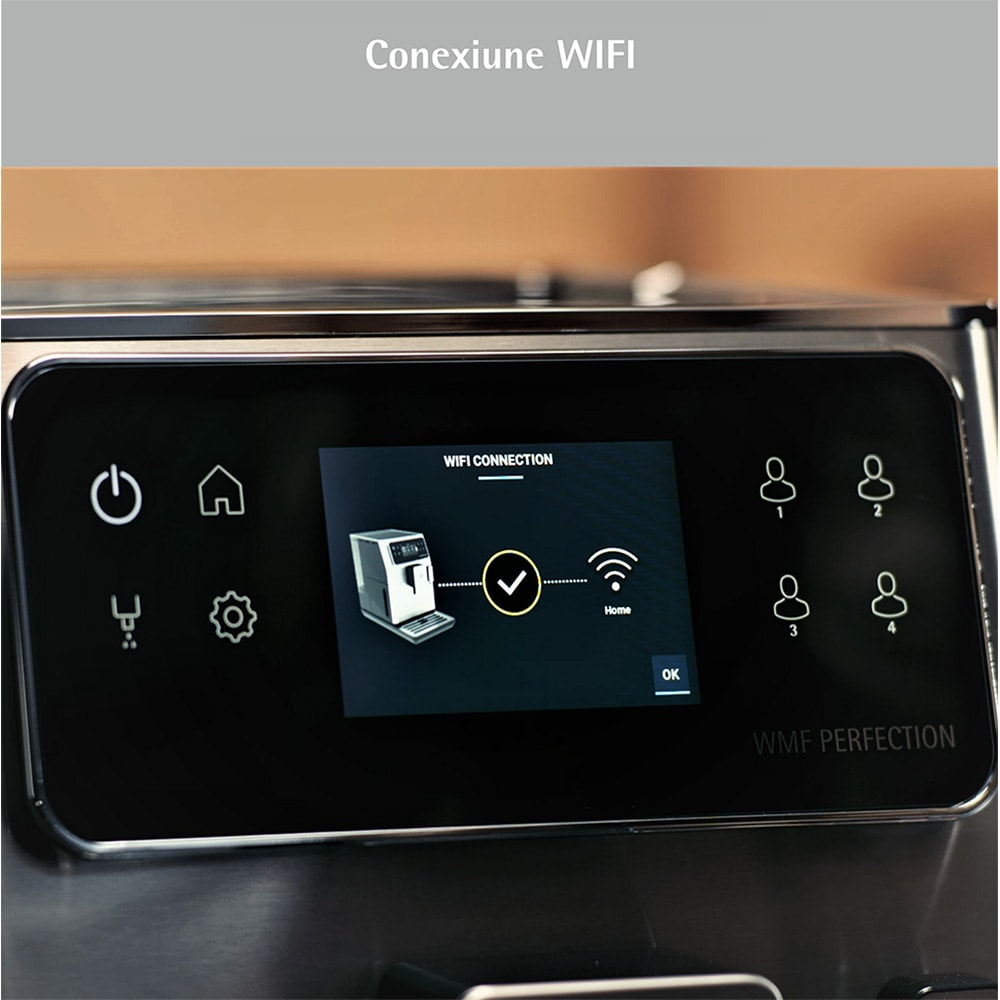 Espressor automat WMF Perfection 660 CP813D10, 3l, 1550W, 15 bar, argintiu-negru