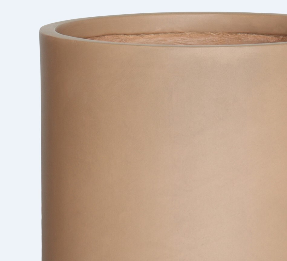 Ghiveci flori VERVE, fibra de lut, D 26 cm, bronz