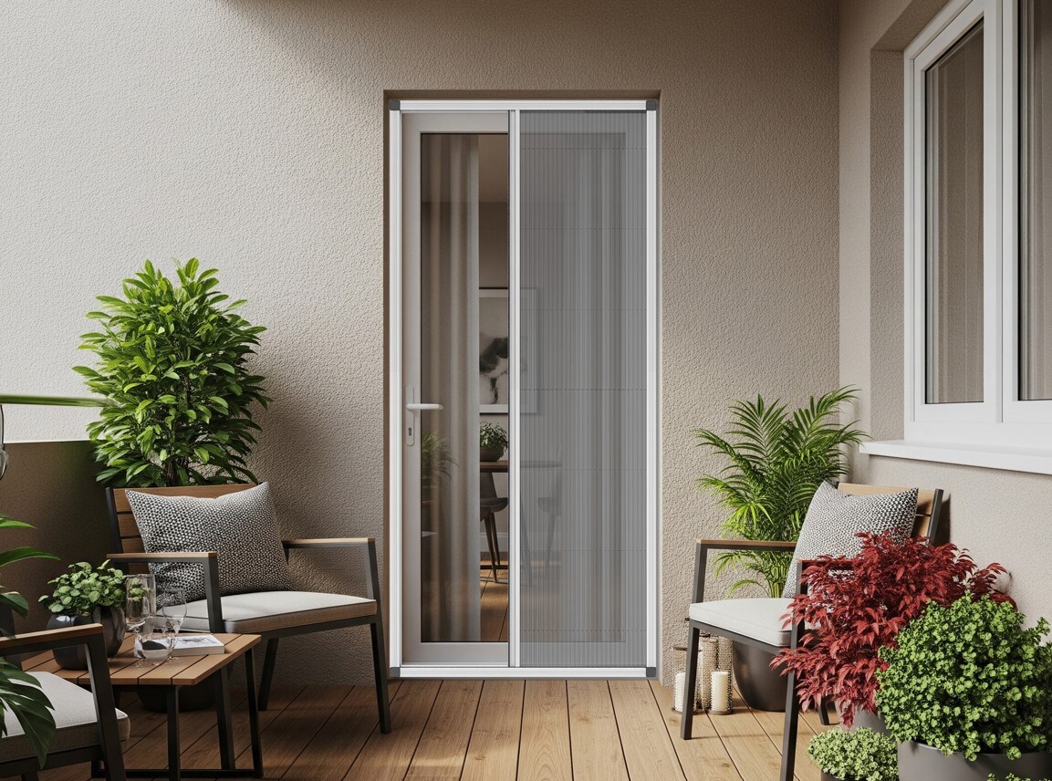 Plasa tantari, PVC, aluminiu, 100 x 100 cm, alb