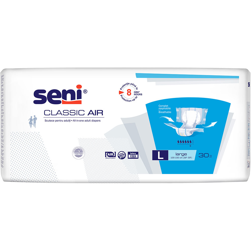 Scutece pentru adulti SENI Classic Air, L, 30 buc