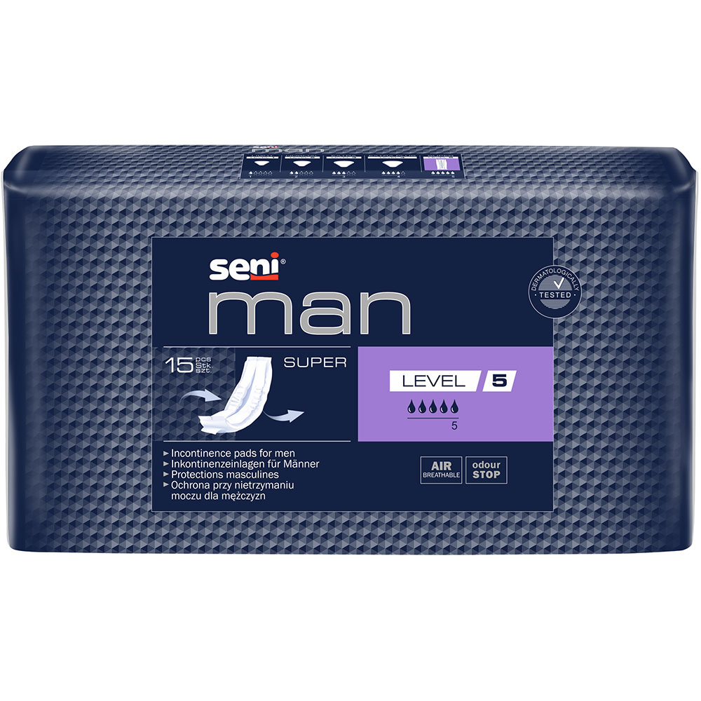 Absorbante incontinenta SENI Man, Super, 15 buc