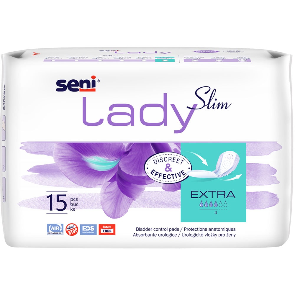 Absorbante incontinenta SENI Lady Slim, Extra, 15 buc