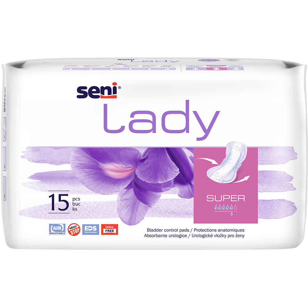 Absorbante incontinenta SENI Lady, Super, 15 buc