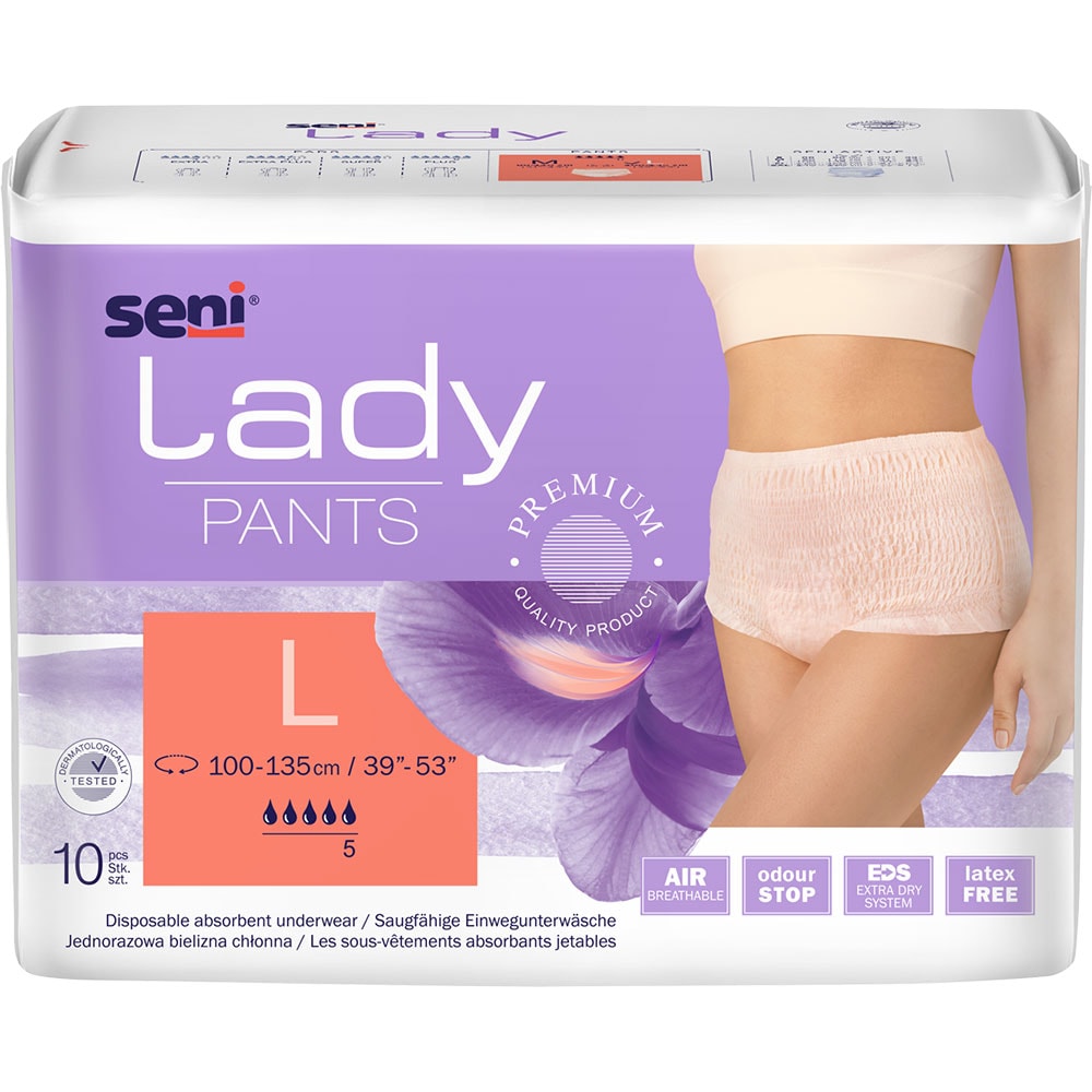 Scutece tip chilot SENI Lady Pants, L, 10 buc