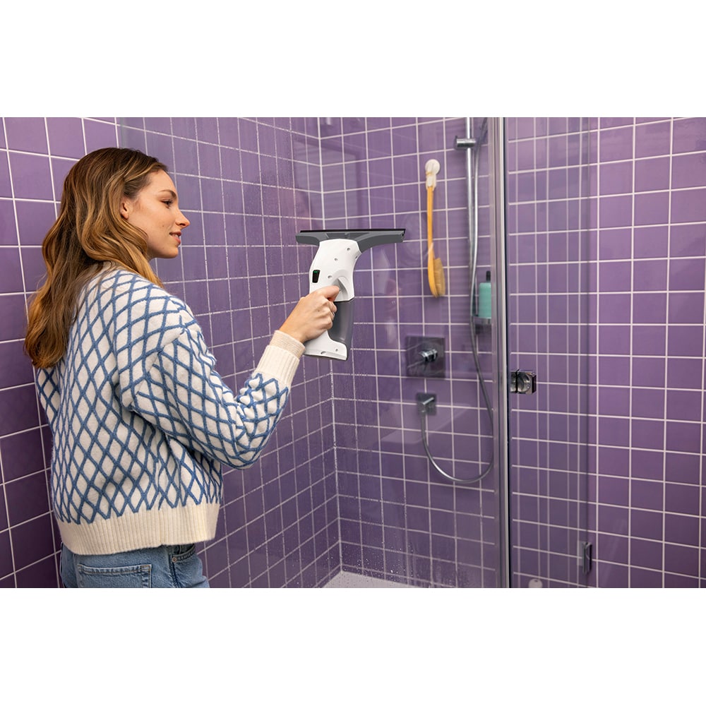 Aspirator geamuri KARCHER WV 1 Plus WV1PLUSEU, 0.1l, 3.6V, autonomie max 25 min, alb-negru