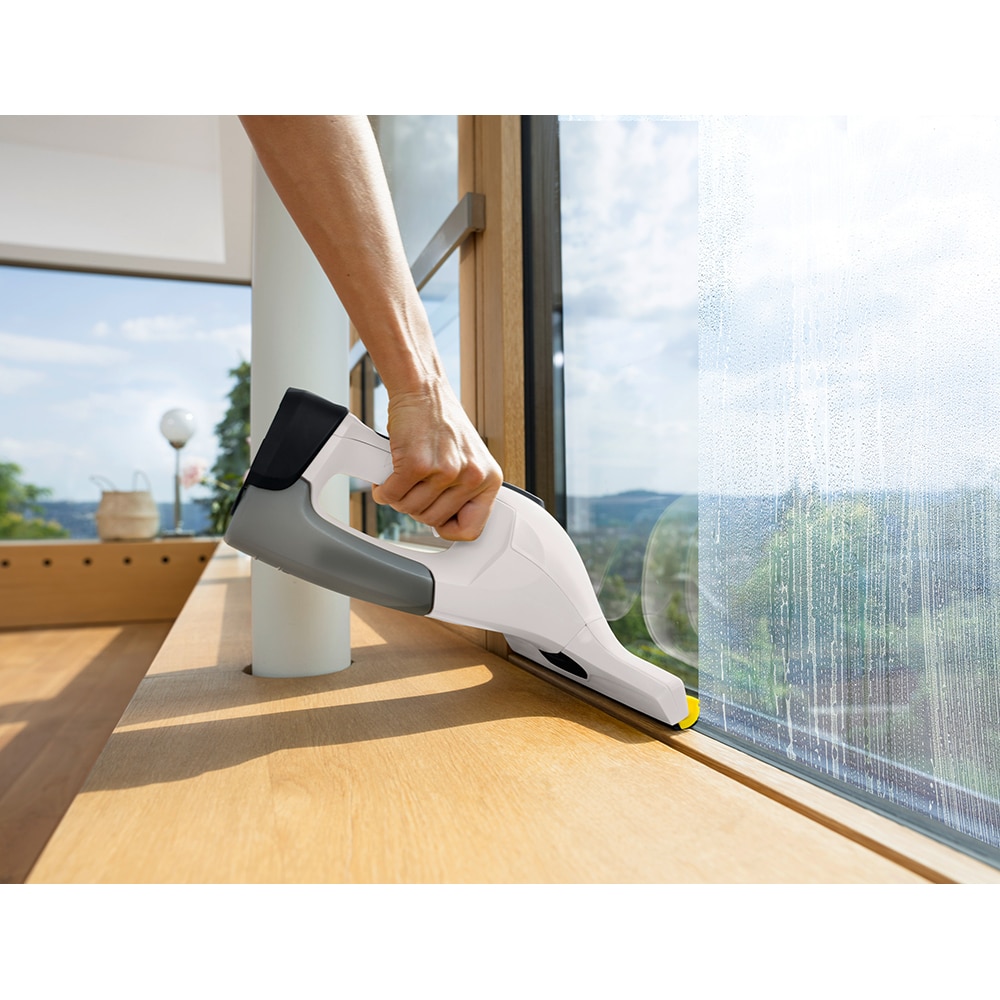 Aspirator geamuri KARCHER WV 6 Plus WV6PLUSEU, 0.15l, 3.6V, autonomie max 100 min, alb-negru