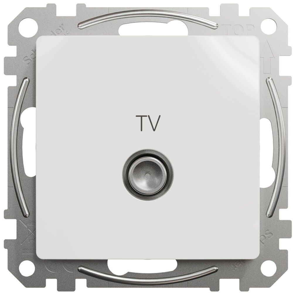 Priza TV finala SCHNEIDER Sedna Design SDD111471, 4dB, alb
