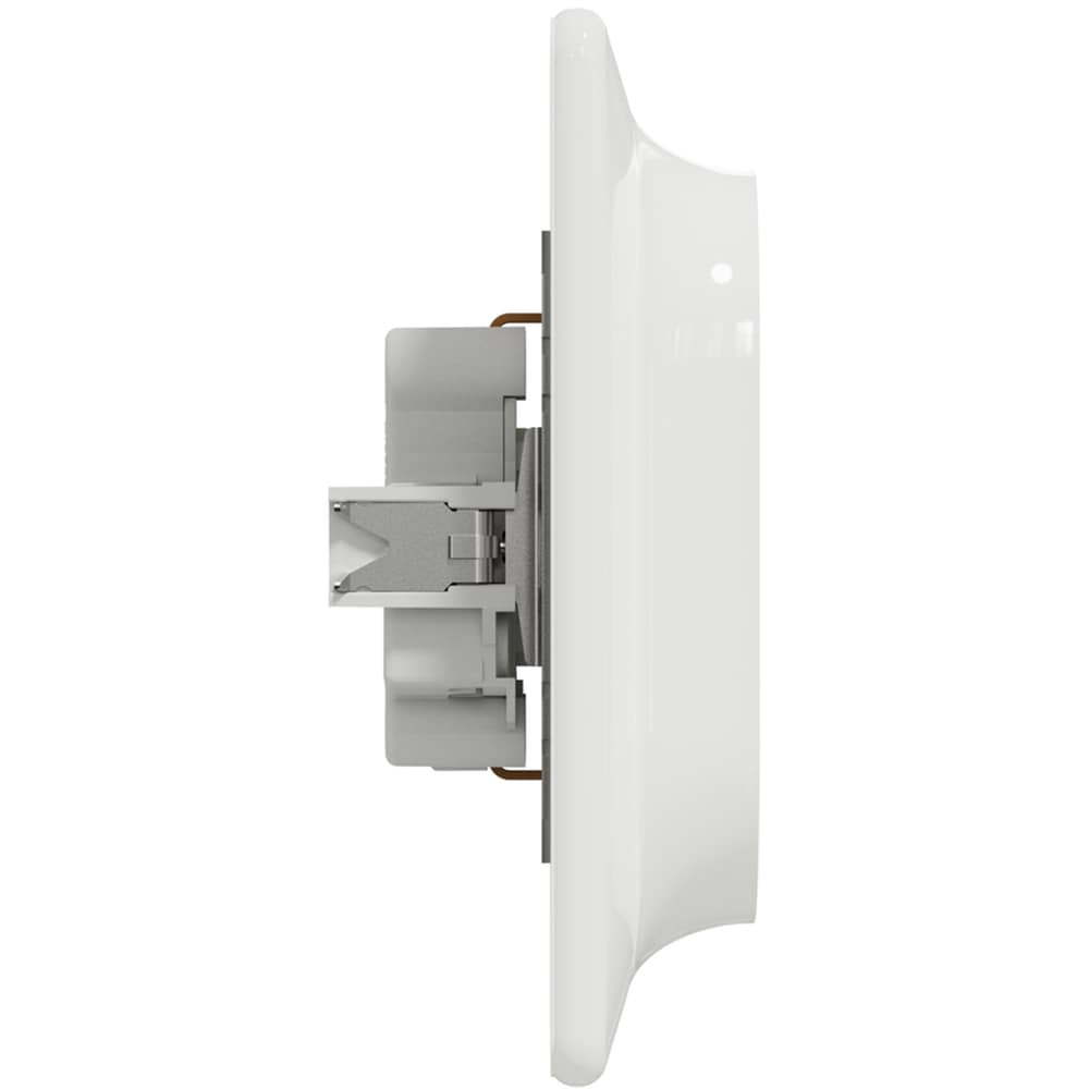 Priza dubla SCHNEIDER Sedna Design SDD311221, IP20, Obturatoare, alb