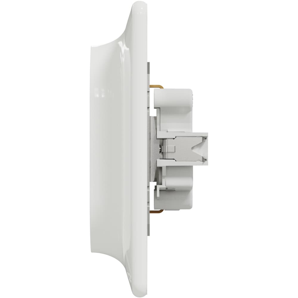 Priza dubla SCHNEIDER Sedna Design SDD311221, IP20, Obturatoare, alb