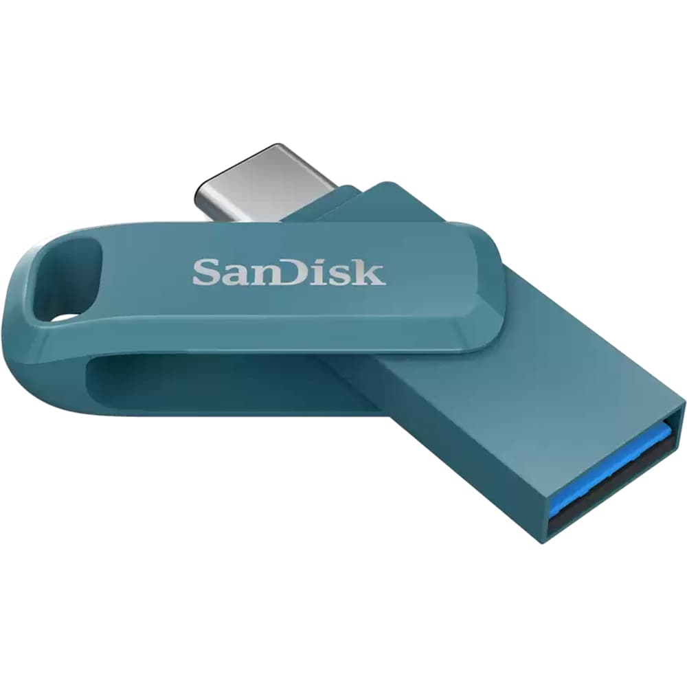 Memorie USB SANDISK Ultra Dual Drive Go SDDDC3-064G-G46NBB, 64GB, USB 3.2 Type C, albastru