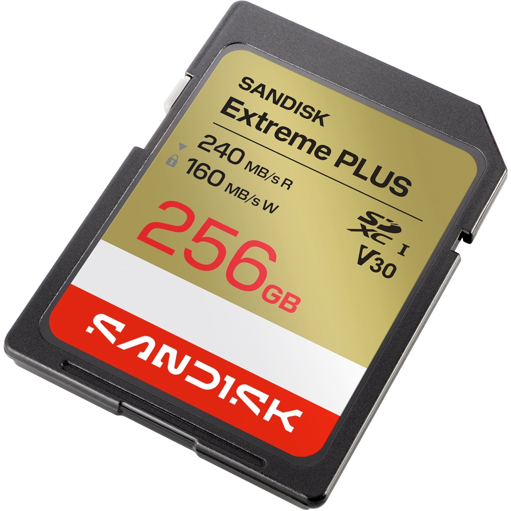 Card de memorie SANDISK Extreme Plus SD, SDXC, 256GB, 160MB/s, clasa 10