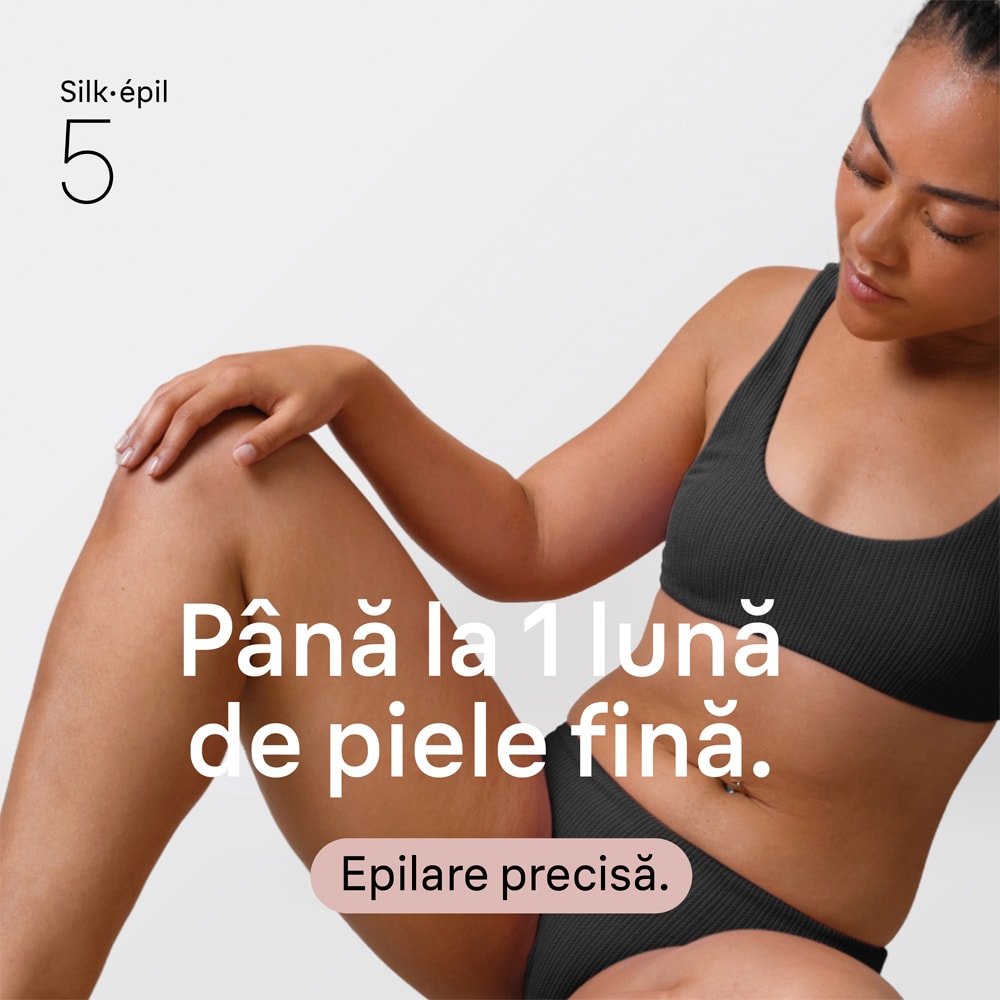 Epilator BRAUN Silk-epil 5 SE5-041, 28 pensete, 2 viteze, 4 accesorii, Wet&Dry, acumulator, alb
