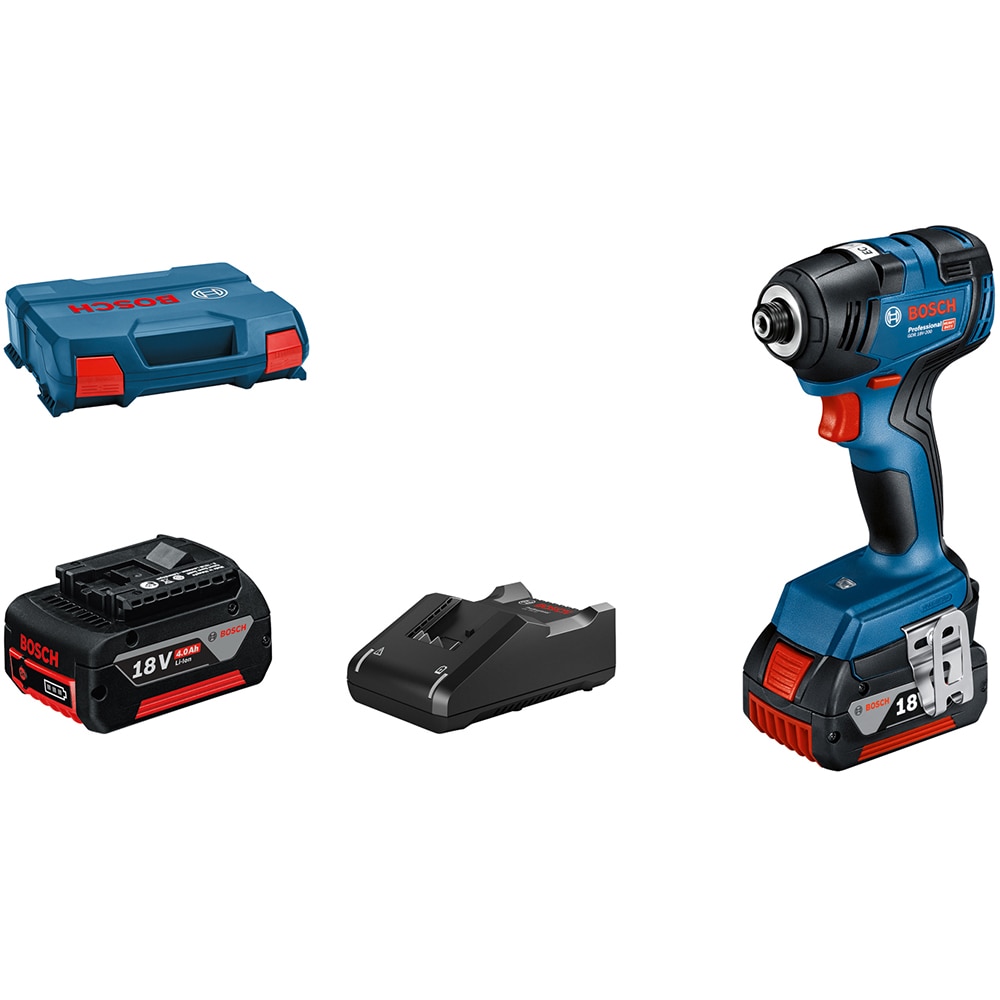 Masina de gaurit si insurubat (bormasina) BOSCH Professional GDR 18V-200, 3400rpm, mandrina HEX 1/4", 200nm, 4Ah