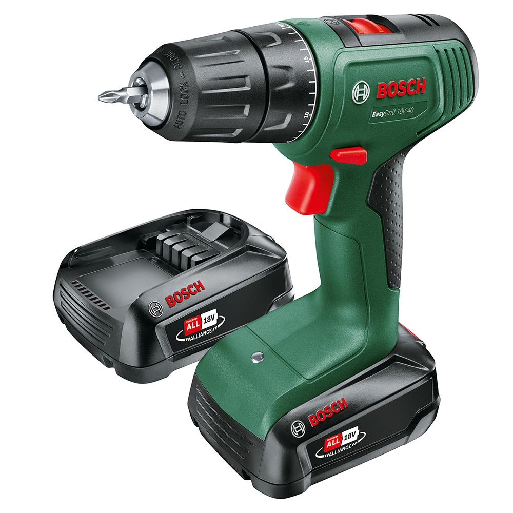 Masina de gaurit si insurubat (bormasina) BOSCH EasyDrill 18V-40, 1630rpm, mandrina Rapida, 32nm, 2Ah