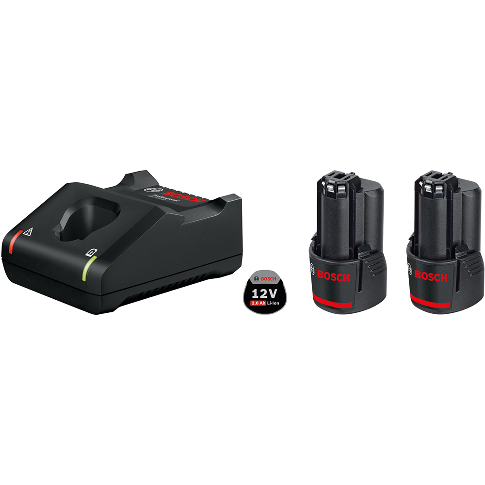 Set incarcator si acumulatori pentru scule electrice BOSCH PROFESSIONAL GBA 1600A019R8, 12V, 2.0Ah, Li-Ion