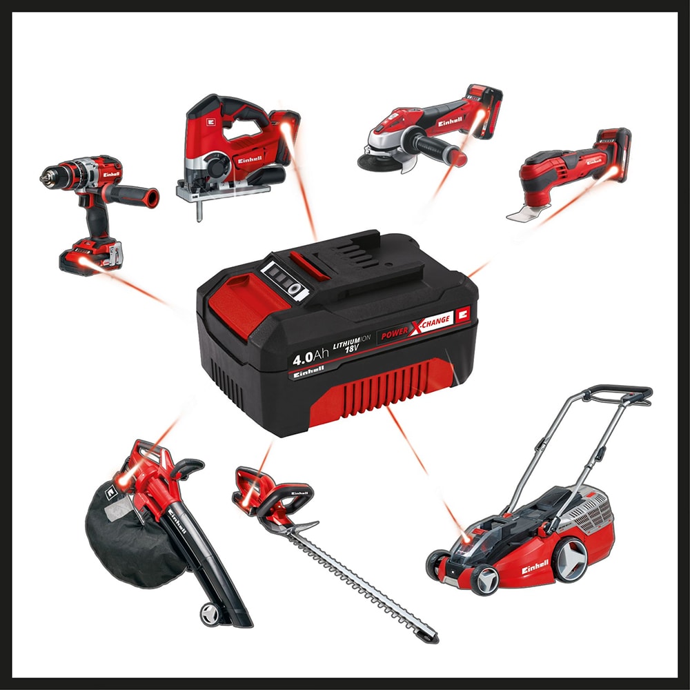 Set incarcator si acumulator pentru scule electrice EINHELL 4512042, 18V, 4Ah, Li-Ion