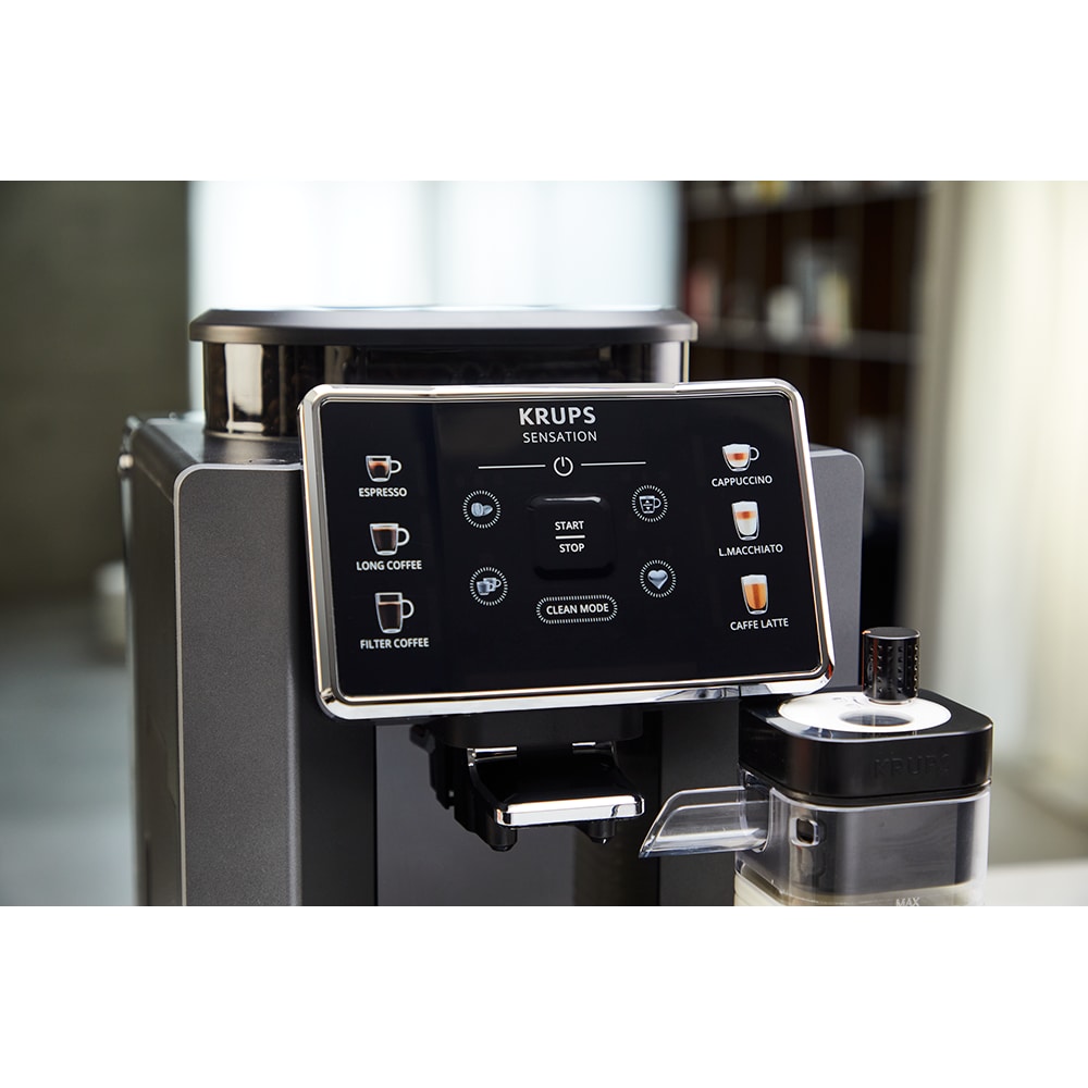 Espressor automat KRUPS Sensation Milk EA912B10, 1.7l, 1450W, 15 bar, negru