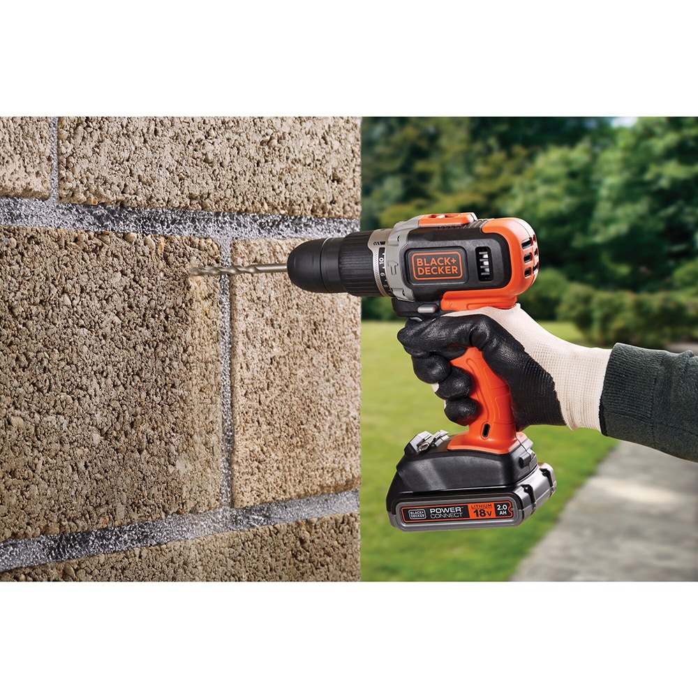 Masina de gaurit si insurubat (bormasina) BLACK & DECKER BCD003BA10S-QW, 18V, 1.5Ah, 1400rpm, 45Nm, mandrina rapida, 10 accesorii