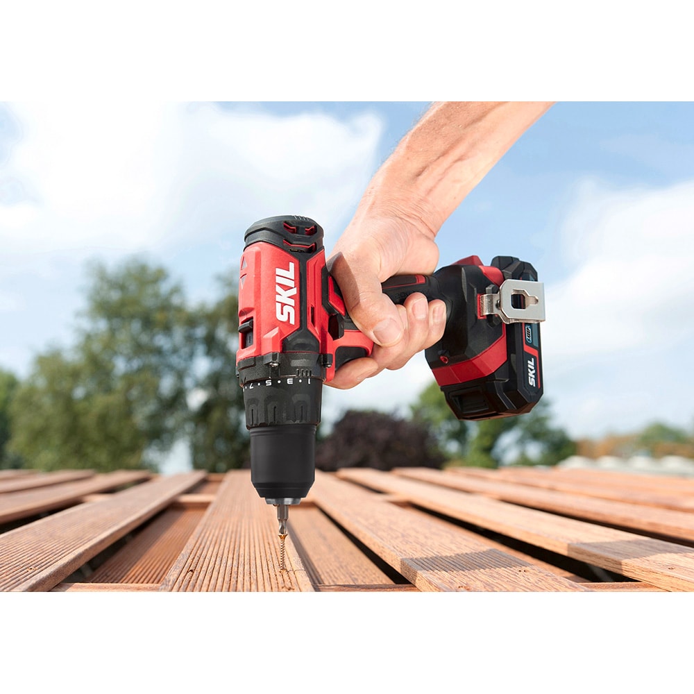 Set masina de gaurit si insurubat SKIL 3311 EA, mandrina rapida, 20V, 2/4Ah