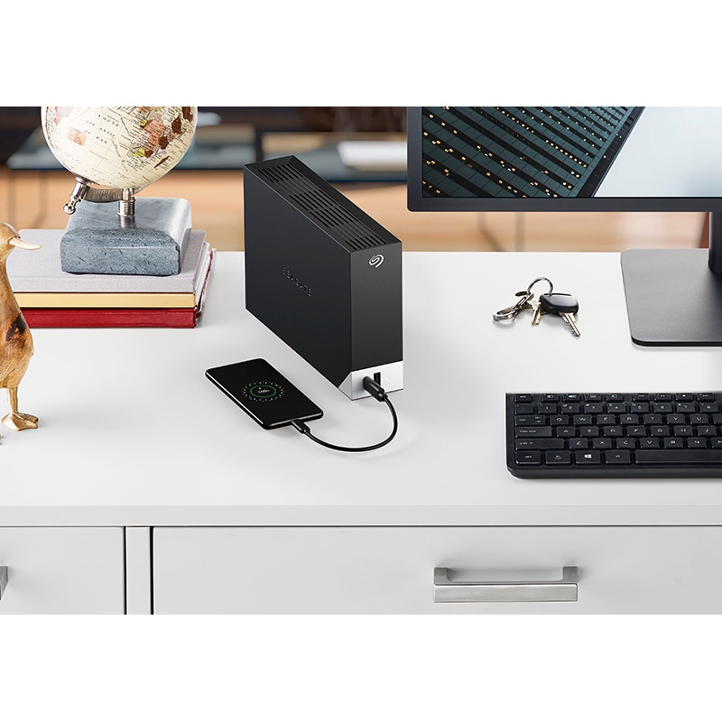 Hard Disk extern SEAGATE One Touch Hub, 8TB, USB 3.0 Type-C, negru