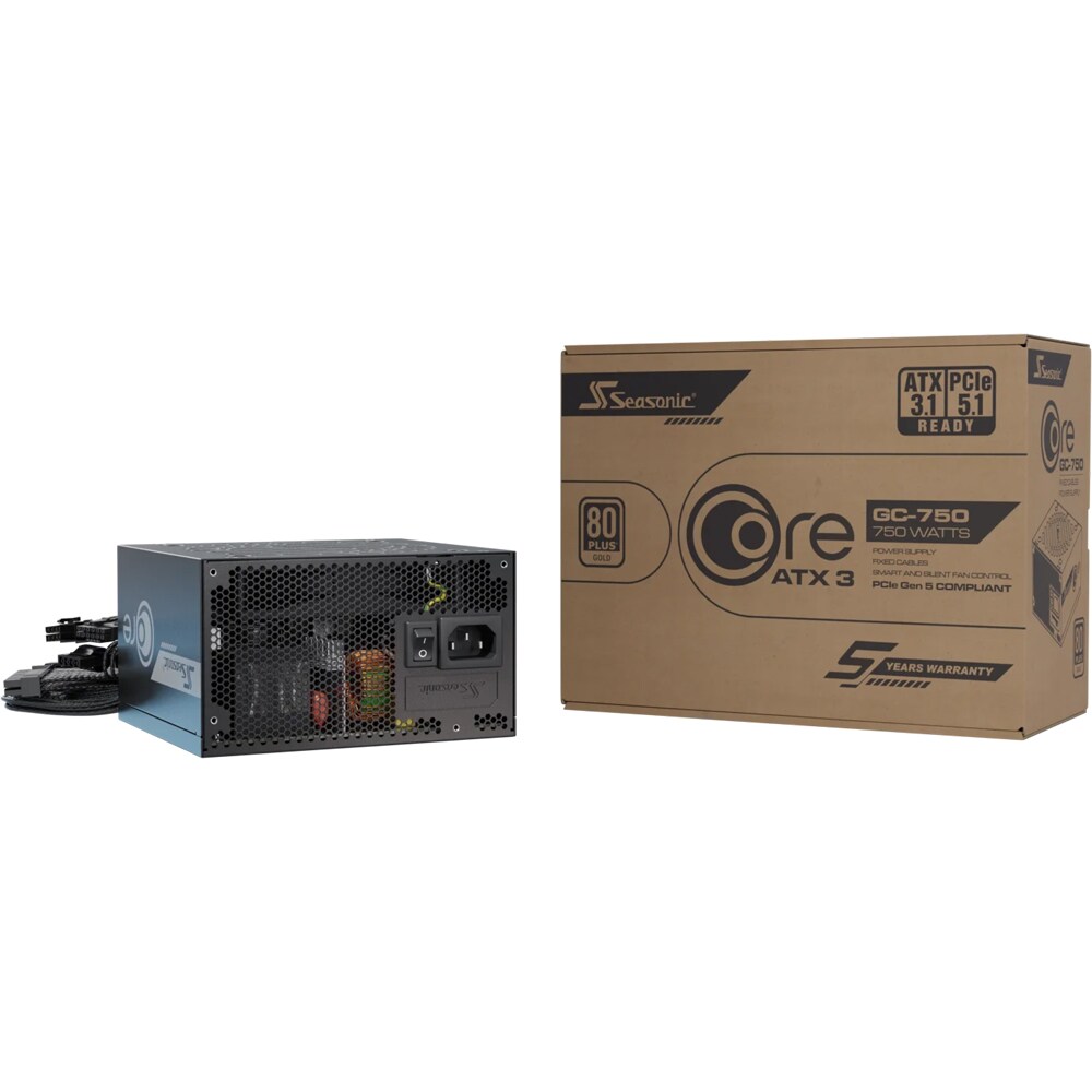 Sursa PC SEASONIC CORE GC-750-V2 ATX 3.1, 750W, 120mm, 80 Plus Gold