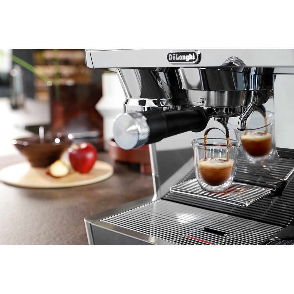 Espressor manual DELONGHI La Specialista Maestro EC9885.M, 2.5l, 1600W, 19 bar, Tehnologia Cold Extraction, argintiu