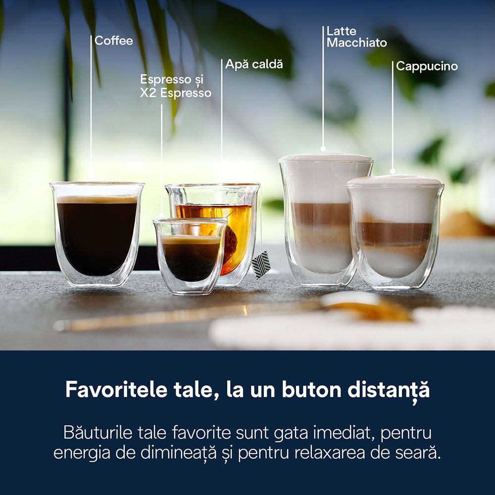 Espressor automat DELONGHI Magnifica Start ECAM220.80.SB, 1.8l, 1450W, 15 bar, argintiu-negru