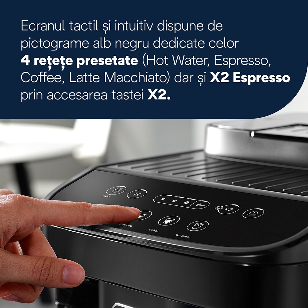 Espressor automat DELONGHI Magnifica EVO ECAM290.51.B, 1.8l, 1450W, 15 bar, negru