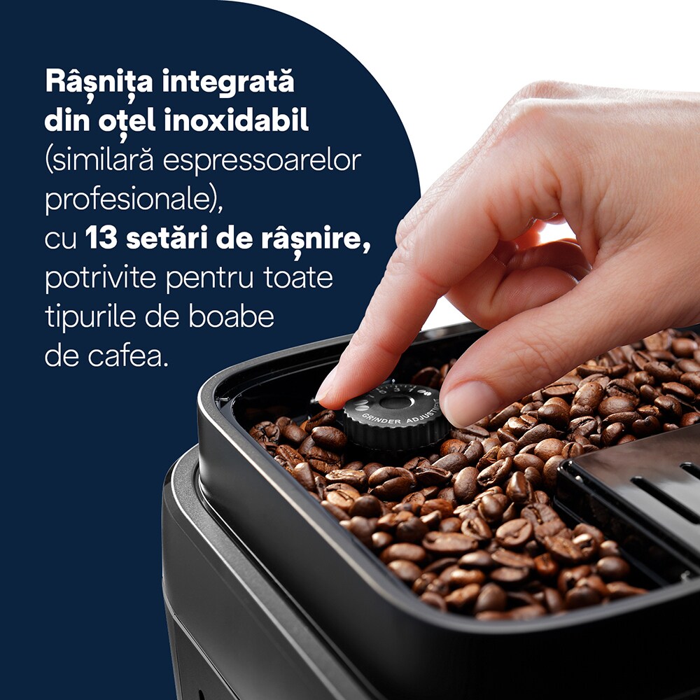 Espressor automat DELONGHI Magnifica EVO ECAM290.51.B, 1.8l, 1450W, 15 bar, negru