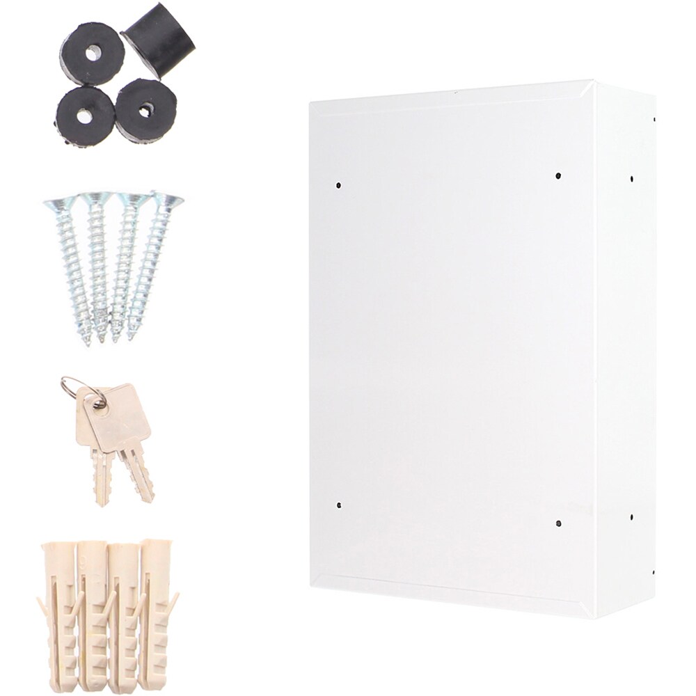 Cutie postala ROTTNER Tarvis, Inchidere cheie, 90 x 215 x 320 mm, alb