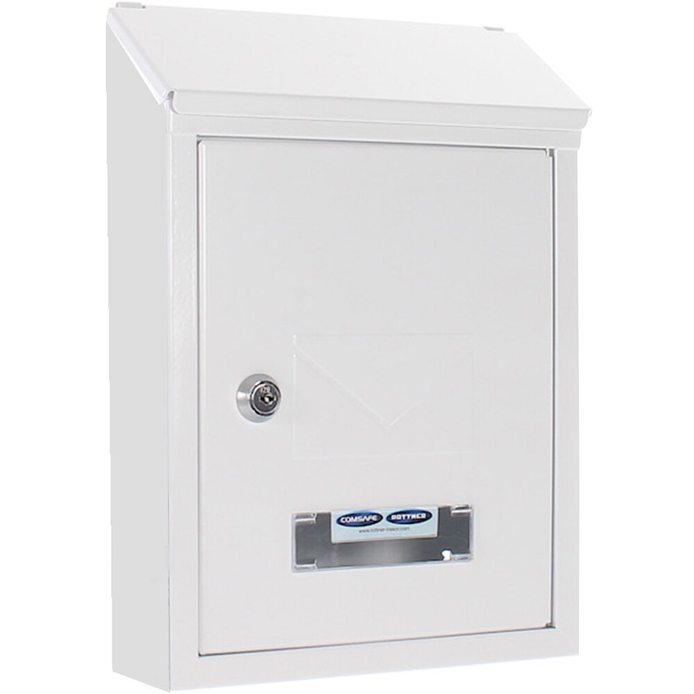 Cutie postala ROTTNER Udine, Inchidere cheie, 70 x 215 x 300 mm, alb